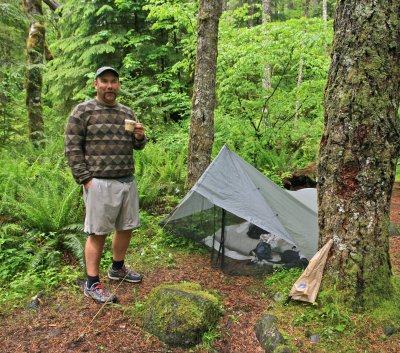  Monte ( Me) Kicking Back In Camp After A NIce Day Of Shooting Falls And Hiking