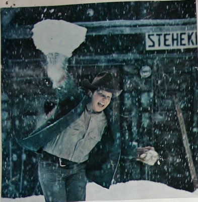  Cliff Courtney Throwing Snow  ( National Geographic Mag) Early 70's