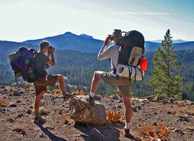  P.A.Jeff And Strider  ( Greg Hummel ) Shooting Scenery Along PCT ( Sept. 2004)