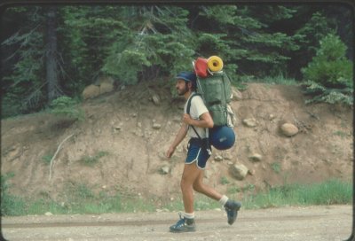 Lots Of Road Walking On 1977 Route. ( Only 950miles of trail built in Calif. in 77)