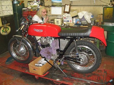  1970   Triumph Datona 500cc Cafe Racer   Being Restored By Legendary Phil Weigel