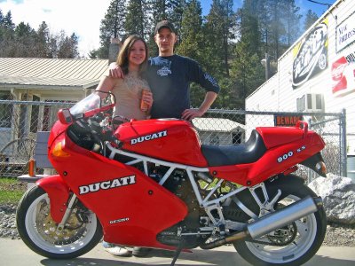  Duccati Road Bike With Heather And Tyler At Timberline Motorsports