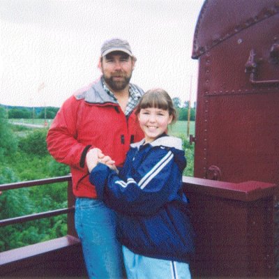  Me And Daughter  Angela On Steam Train ( School Trip)