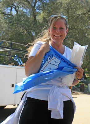  Happy Gal After Purchasing New PCT 2007 Bandana