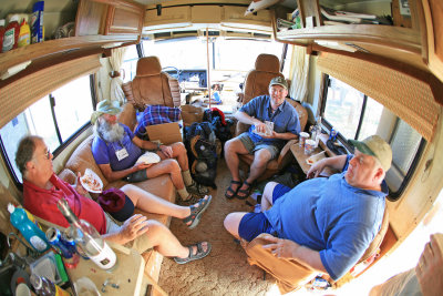  Inside Bob Reiss's Motorhome.