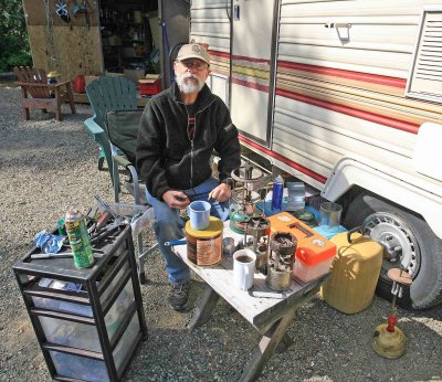  Jan  Tinkering With One Of His New Addition's To His Collection