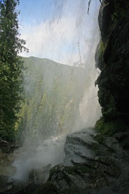 Looking Through The Falls ( Silver Falls)