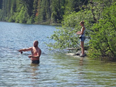  Paul  Fly Fishing  And Michelle With Spinner