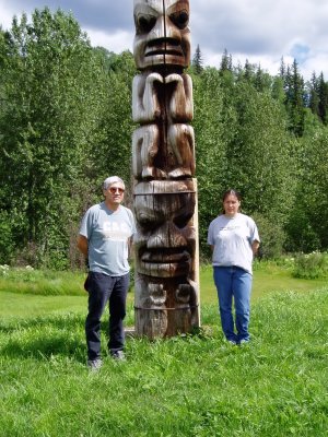  Chief Of The  Frog Clan And His Daughter ( Cassiar Highway B.C.)