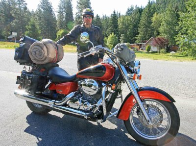 Entiat Valley Local  Clarence Noyes And His Honda