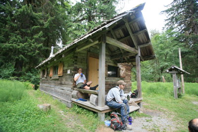 Park Ranger And Trail Crew Worker Relaxing At Olympic Guard Station