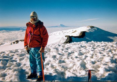 Monte On Rainier's Summit Aug. 1st 1998