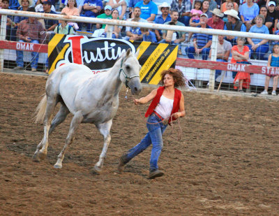 Native  Beauty Shows Her Man's Horse Before Suicide Race.