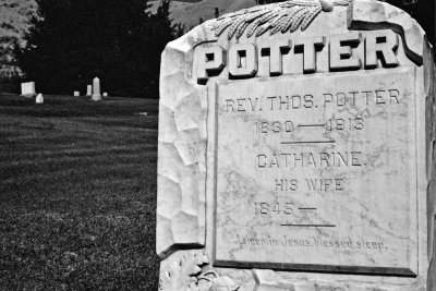 Potter Grave ( Where's His Wife????? Mystery....)