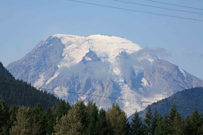 Mt. Rainier From Town Of  Packwood