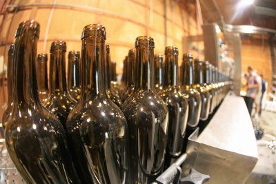 Bottles On Their Way To Being Filled