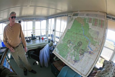  Jim  Show's How Four Lookouts  Can   Pin Point A Fire  Useing Old School Tricks