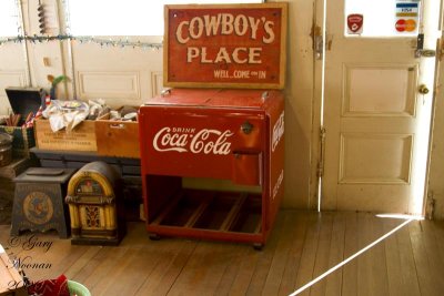 Old time coke machine.