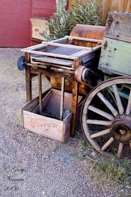 Mining machine and wagon.