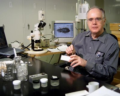 Gary in former lab, 2004.