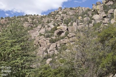 Cliffs near entrance.