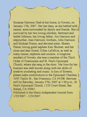 Suzanne's Obituary
