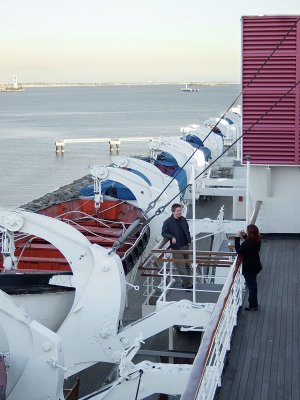 Life Boats On The Queen Mary