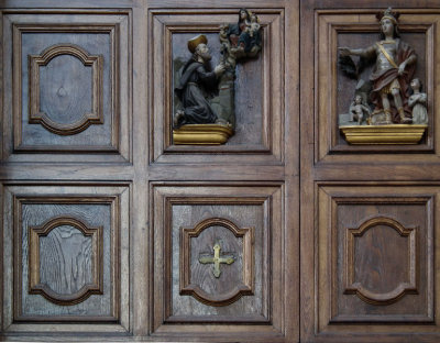 Chuch door of Saints Ciro and Giovanni Vico Equense