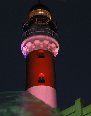 Swakopmund Lighthouse at night time