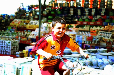 A Turkish Boy in the Saturday Market