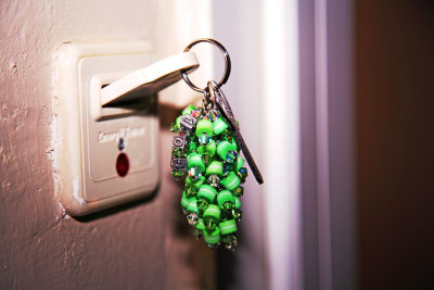 Room Key With Circuit Breaker & Colorful Beads