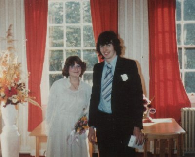 Karen & David weddind day 27/10/79