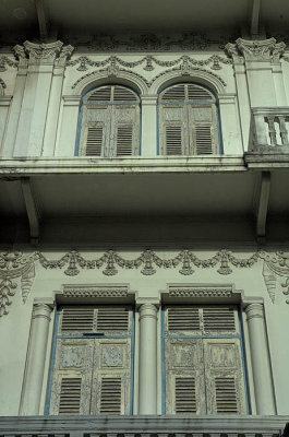 Traditional shophouse facade