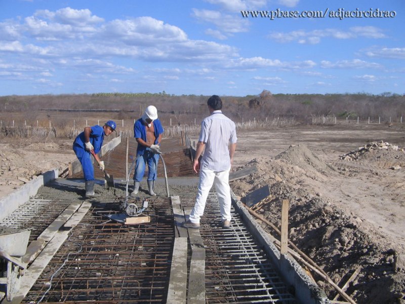 Concreto na parte Laje Superior