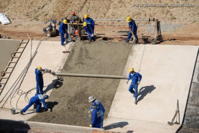 Execução do acabamento do Concreto