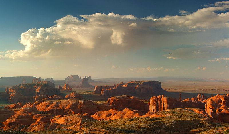 Monument Valley - Hunts Mesa_Monsoon Clouds 23x39