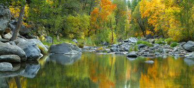 Oak Creek Fall Color Reflection