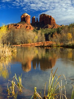 Sedona - Cathedral Rock Fall Color Reflection
