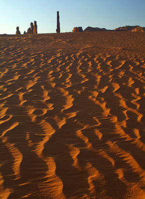 Monument Valley Sand Dunes & Totem Tops