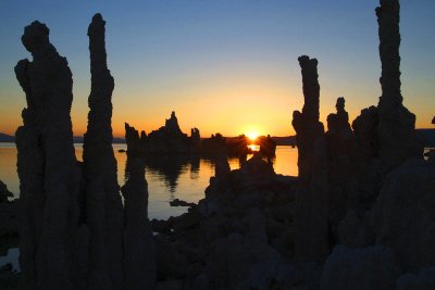 Mono Lake - Sunrise Tufa Silhouettes