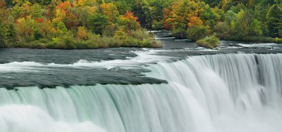 Niagara Falls - American Falls Fall Color Panoramic