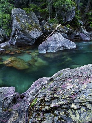 McDonald Creek & Purple Rocks