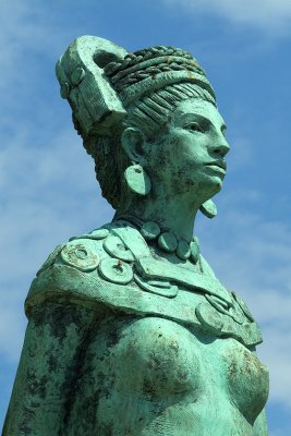 Green Woman Statue