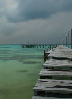 Mexico - Isla de Mujeras - Avalon Dock at Dusk