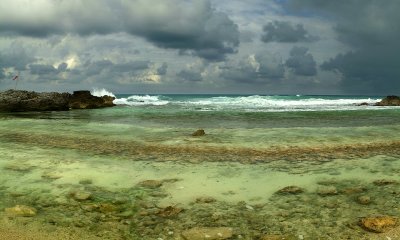 Mexico - Isla de Mujeras - North Shore Cove - Afternoon Storm
