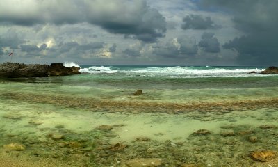 Mexico - Isla de Mujeras - North Shore Cove - Afternoon Storm