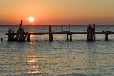 Dock & Setting Sun