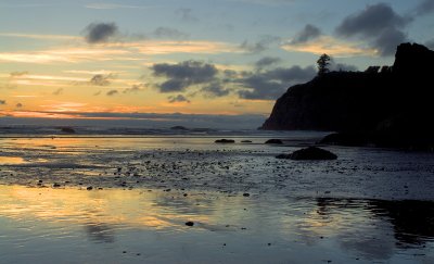 Olympic NP - Ruby Beach Sunset Color