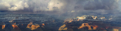 Grand Canyon NP - Stormy Sky & Snow (16x63)