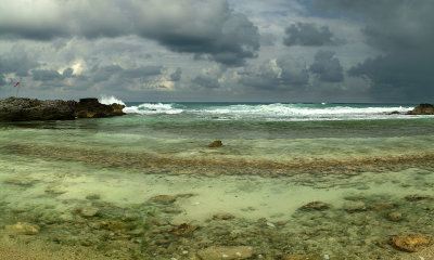 Isla de Mujeres - North Shore Cove Stormy Afternoon (23x38)